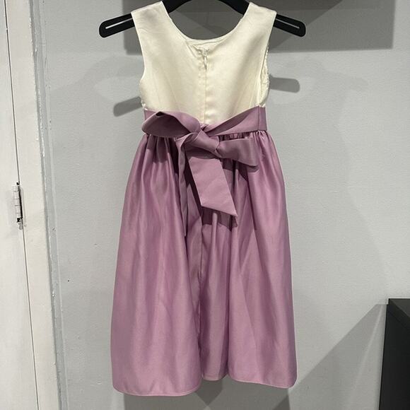 Dorissa Cream Lavender Formal Dress Sz. 5 - Picture 3 of 5
